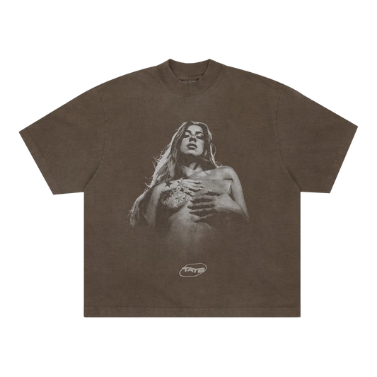Tate McRae Tour Merch - Pose Brown Tee